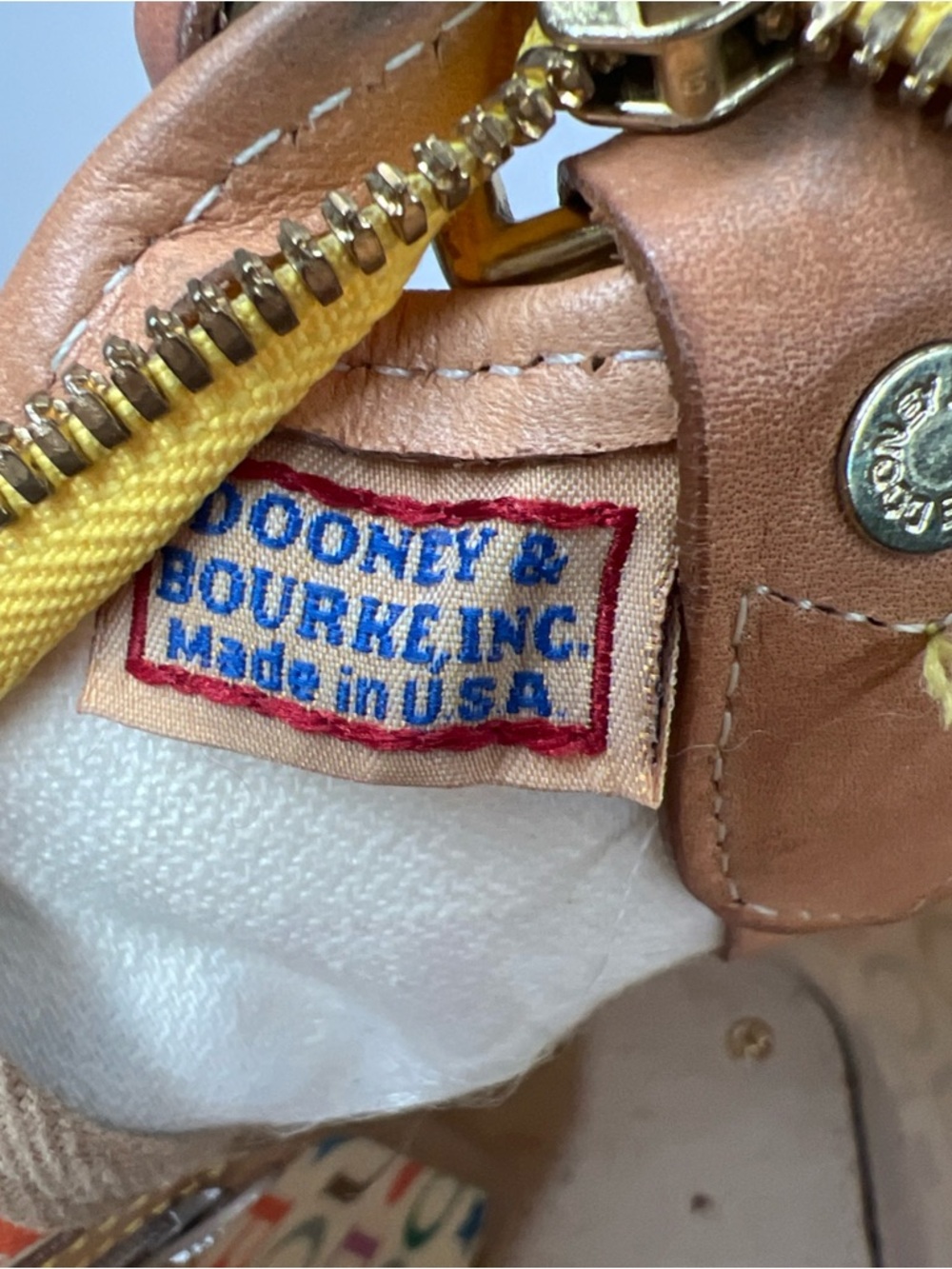 Dooney Bourke Women's Vintage Y2k Rainbow Monogram Serial No. A0142423 - Picture 10 of 15